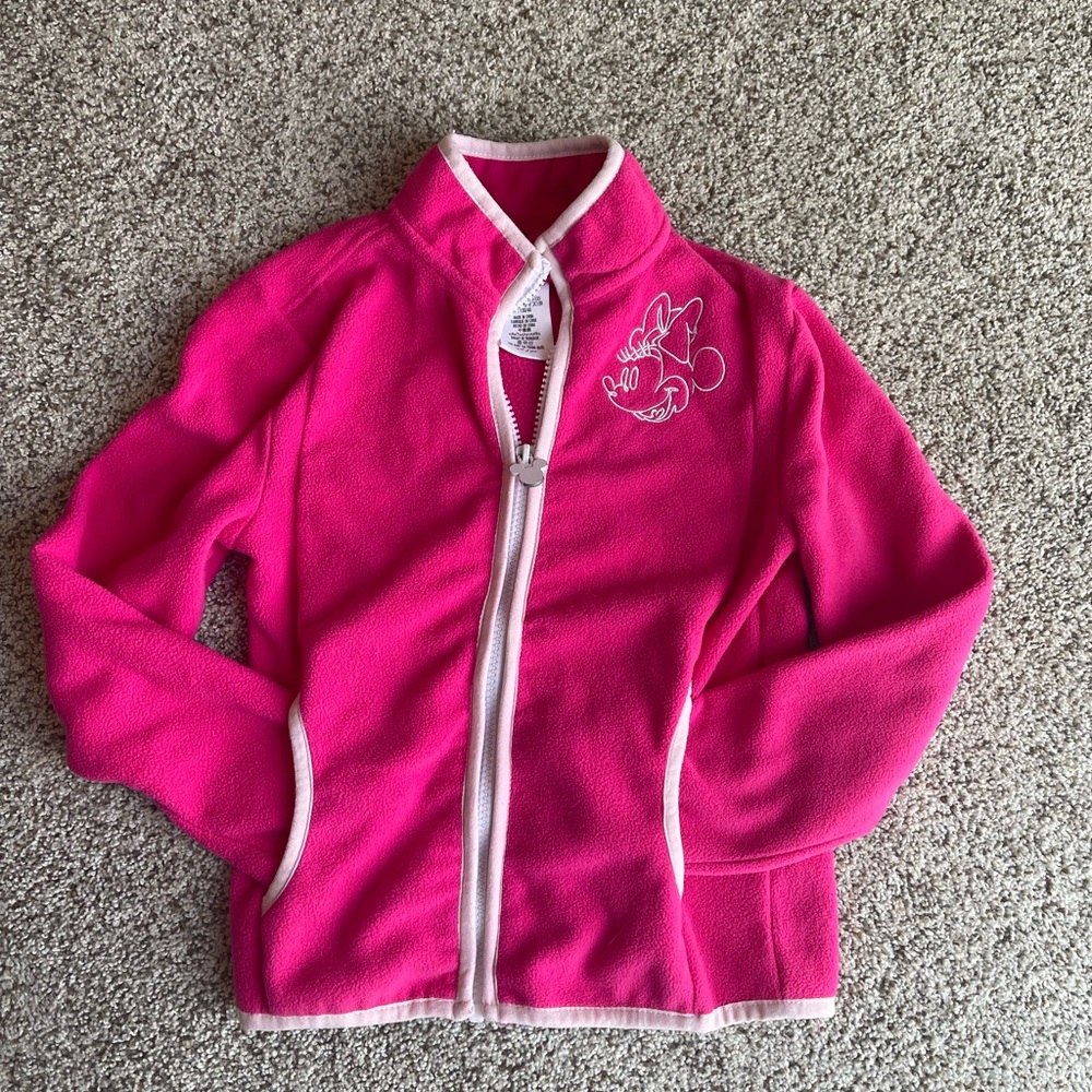 Disneyland exclusive fleece zip up, Minnie Mouse